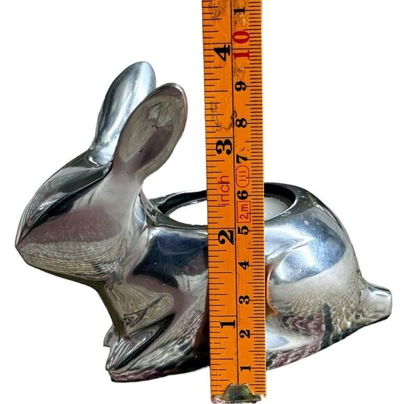 Crate & Barrel Decorative Bunny Rabbit Tea Light Candle Holder Home Decor. - Picture 5 of 7